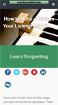 Mobile Screenshot of learnhowtowritesongs.com